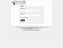 Tablet Screenshot of member.taylorstudymethod.com